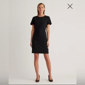 New Quince Italian Wool Short Sleeve Dress Black Women’s size 6